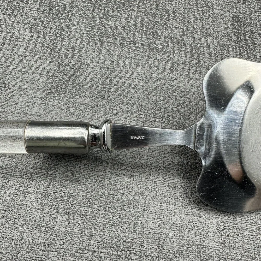 Vintage Cheese Slicer Frontier Forge Stainless Steel Clear Lucite Japan